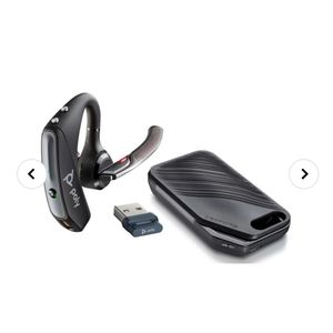 Poly Voyager 5200 UC Noise Canceling Bluetooth Over-The-Ear Phone & Comp Headset